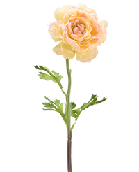 Kunstbloem Ranunculus 51 cm licht wit