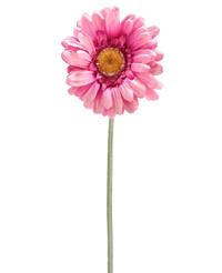 Kunstbloem Gerbera 53 cm donker roze
