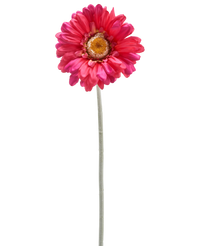Kunstbloem Gerbera 53 cm bordeaux
