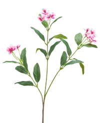 Kunstbloem Catharanthus 68 cm fuchsia/creme