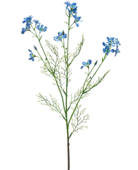 Kunstbloem Wilde Delphinium 71 cm blauw