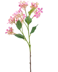 Kunstbloem Wilde Hortensia 62 cm roze