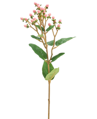 Kunstbloem Hypericum 65 cm roze