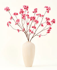 Zijden kunstbloemen boeket Kersenbloesem fuchsia 114 cm