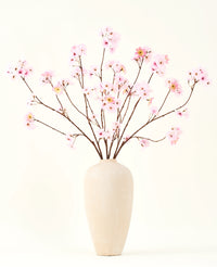 Zijden kunstbloemen boeket Kersenbloesem roze 114 cm