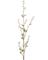 Kunstbloem Bloemen 119 cm crème