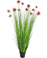 Kunst Grasplant Chrysanthemum 180 cm brandvertragend
