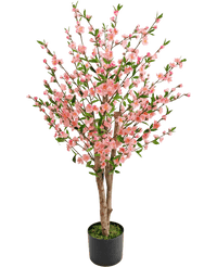 Kunstplant Kersenbloesem 120 cm roze