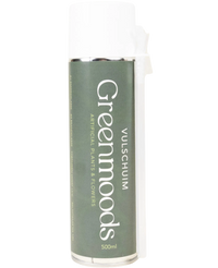 Een bus Vulschuim 500ml - Plantfixatie voor gebruik met kunstplanten en -bloemen. Het blik heeft een groen etiket met witte tekst en een witte dop.
