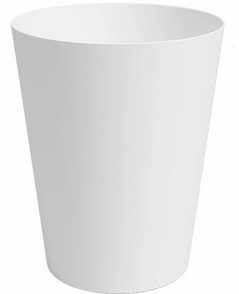 De Plantenbak Porto Ø40cm x H50cm is een effen, witte, cilindervormige plantenbak met een licht uitlopende bovenkant, tegen een witte achtergrond.