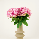 Zijden kunstbloemen boeket Peony Light Pink