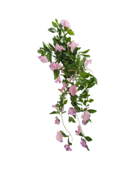 Kunst hangplant Petunia 70 cm paars