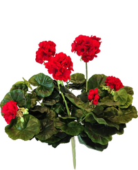 Kunst Geranium 40 cm rood