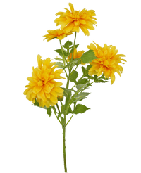 Kunstbloem Dahlia 60 cm oranje