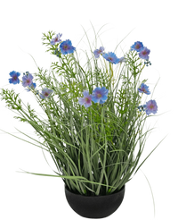 Kunstgras paarse Gesang Bloem uiengraspot 56cm brandvertragend