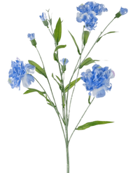 Kunstbloem Anjer tros 70 cm blauw