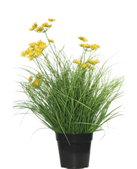 Kunst Grasplant Asteraceae 50 cm brandvertragend