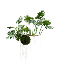 Kunst hangplant Monstera Deluxe 80 cm