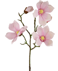 Kunst Magnolia Real Touch Roze 72cm