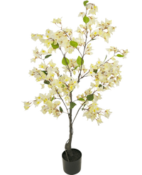 Kunstplant Bougainvillea 120 cm wit