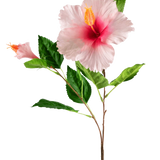 Kunstbloem Hibiscus 64 cm licht roze