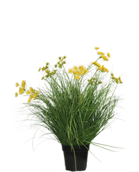 Kunst Grasplant Asteraceae 70 cm brandvertragend