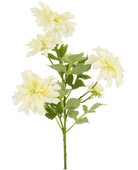 Kunstbloem Dahlia 60 cm wit