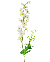 Kunstbloem Delphinium 79 cm wit
