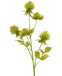 Kunstbloem Distel 66 cm groen