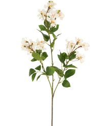 Kunstbloem Lagerstroemia 92 cm wit