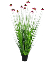 Kunst Grasplant Chrysanthemum 150 cm brandvertragend