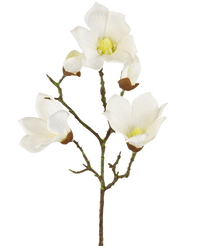 Kunst Magnolia Real Touch Wit 72cm